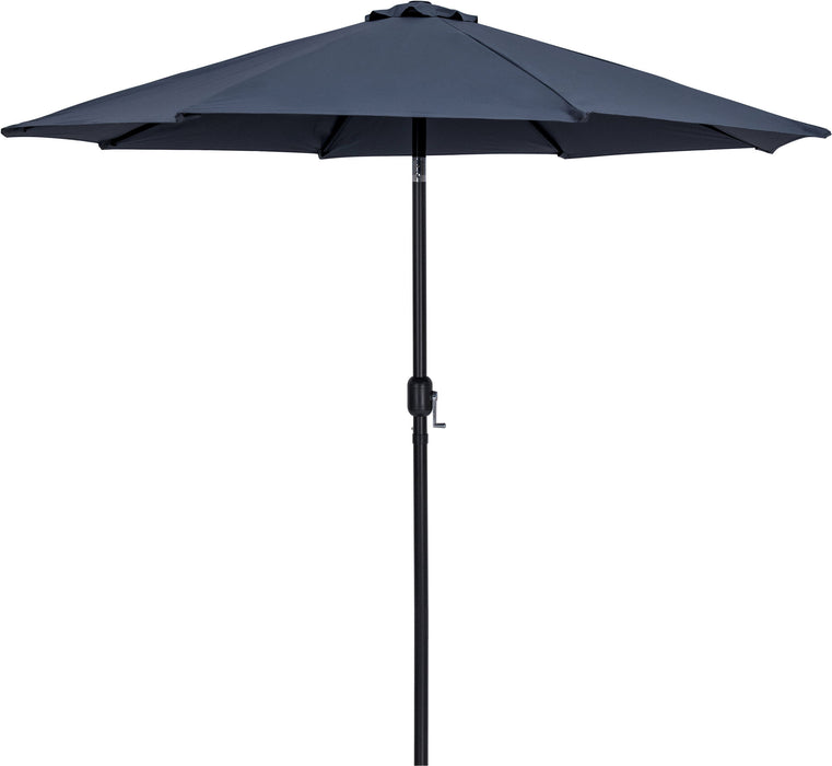 Fiji - Aluminum Patio Umbrella With Square Teak And Black Base