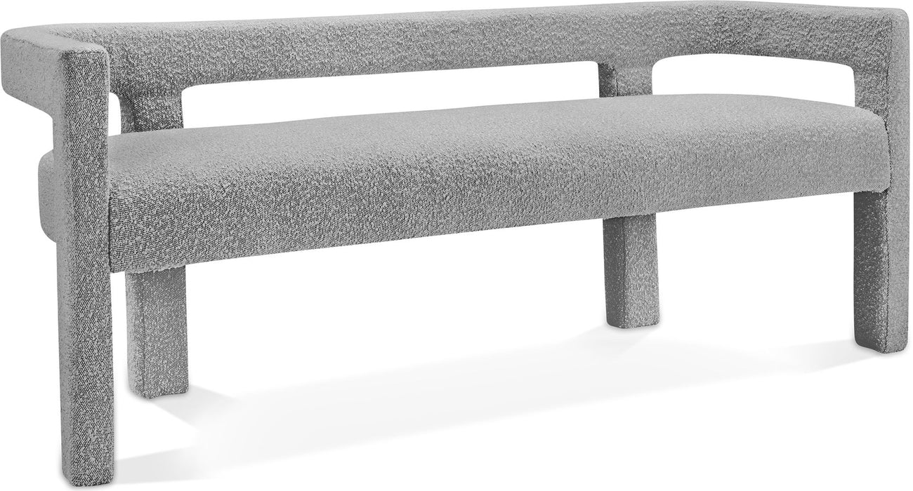 Athena - Boucle Fabric Bench
