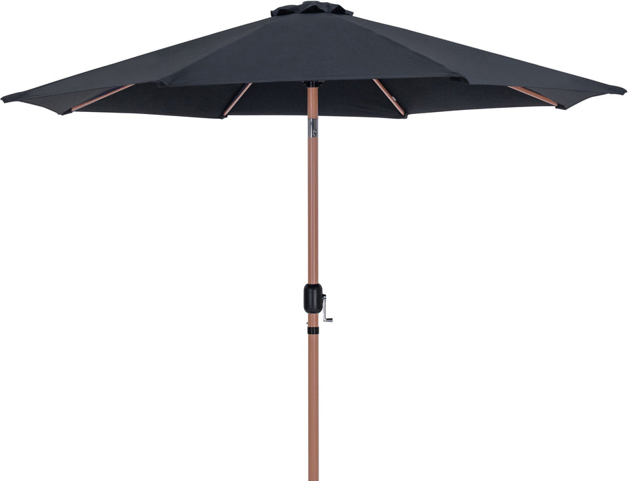 Fiji - Aluminum Patio Umbrella With Round Teak Base