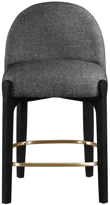 Torino - Counter Stool With Brushed Black Base