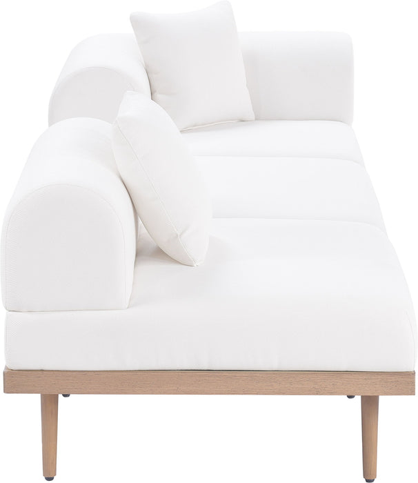 Laguna - 3 Piece Upholstered Outdoor Patio Modular Sofa With Backless Seat And 1 Arm