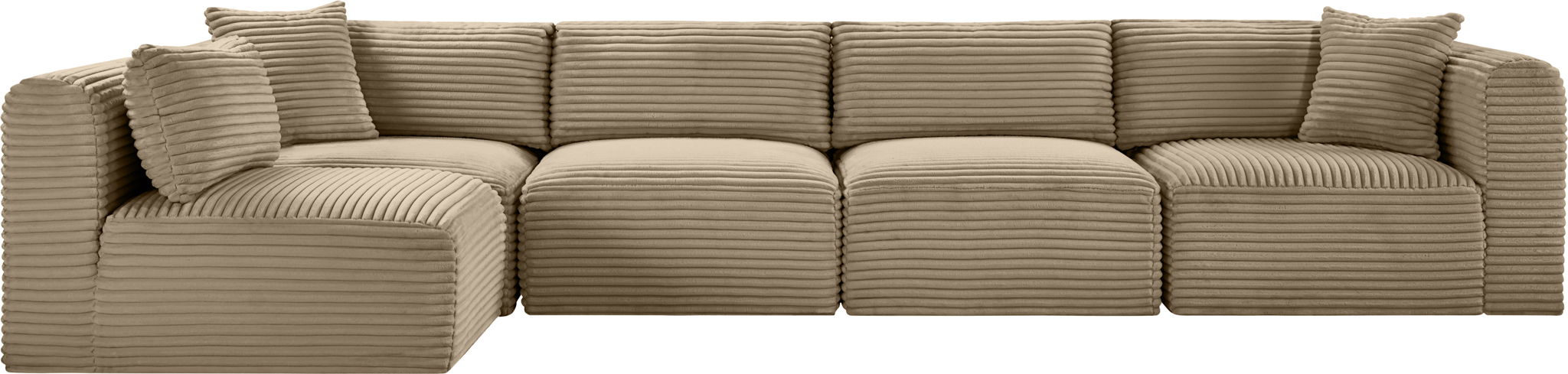 Shaggy - Fabric 5 Piece Modular Sectional