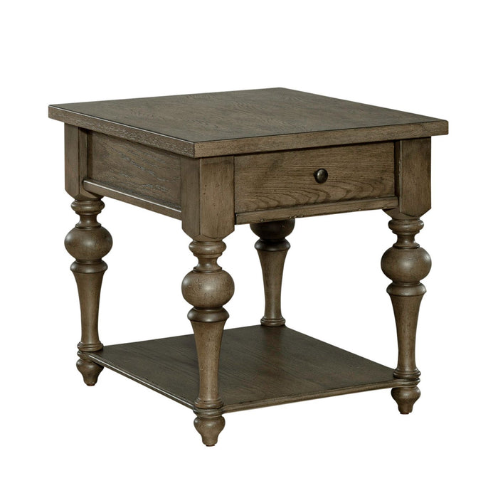 Americana Farmhouse - 3 Piece Table Set (1 Cocktail 2 End Tables) - Dusty Taupe