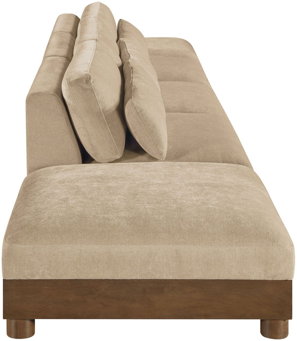 Turin - Chenille Fabric Upholstered Modular Sectional - Beige