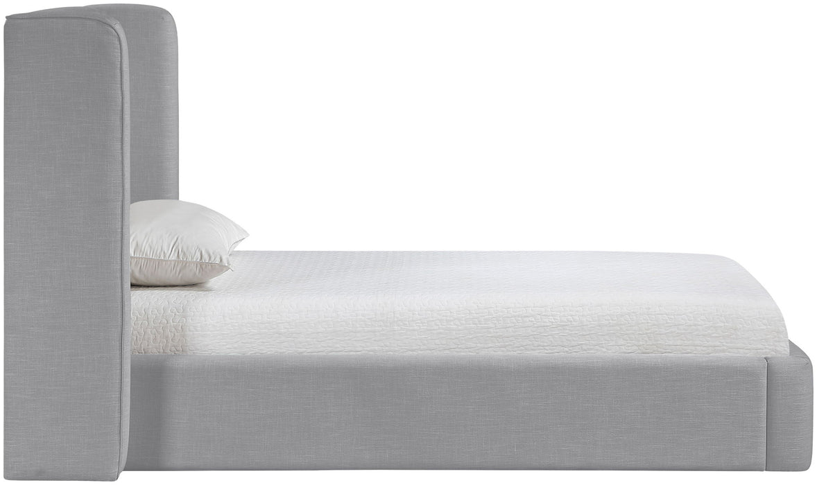 Kendall - Linen Textured Fabric Upholstered Bed