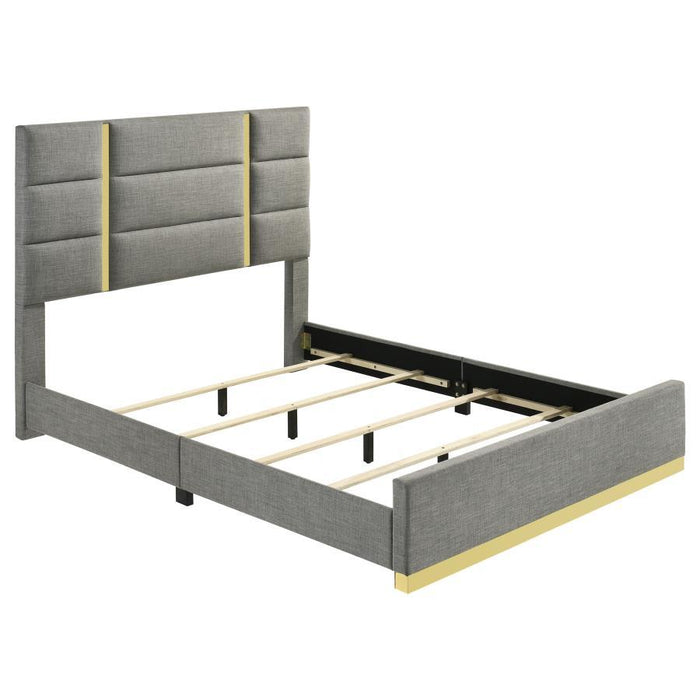 Ines - Fabric Upholstered Panel Bed