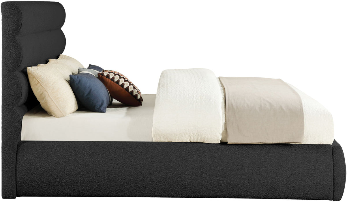 Adam - Boucle Fabric Bed With 52" Headboard