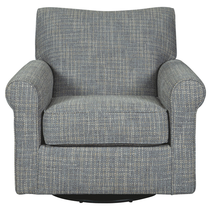 Renley - Swivel Glider Accent Chair - Ash