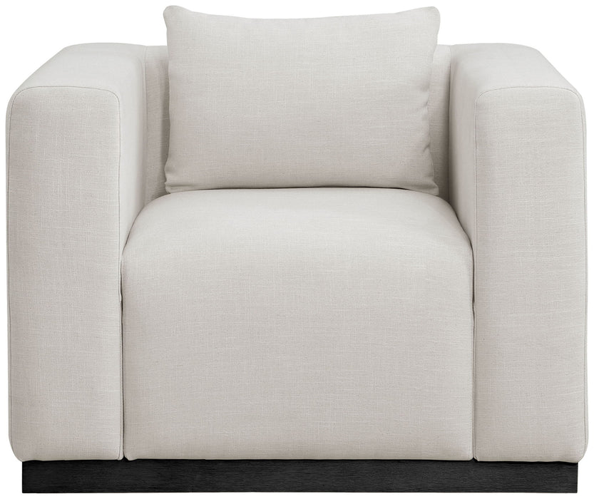 Alfie - Linen Textured Fabic Chair