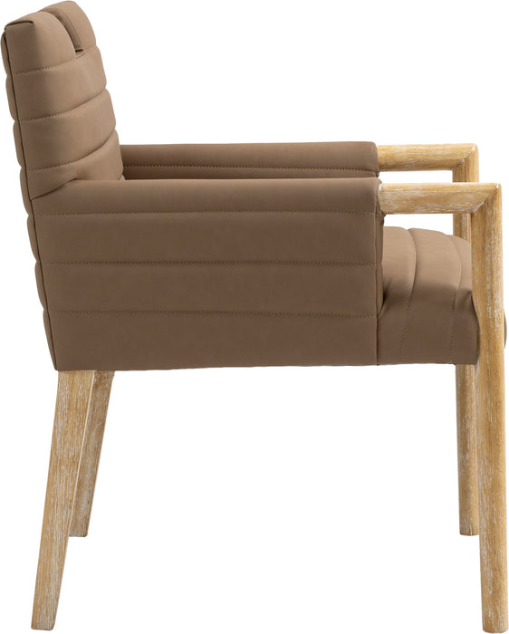 Aimee - Dining Arm Chair - Light Brown Legs