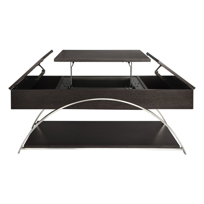 Tioga - Lift Top Cocktail Table - Brown
