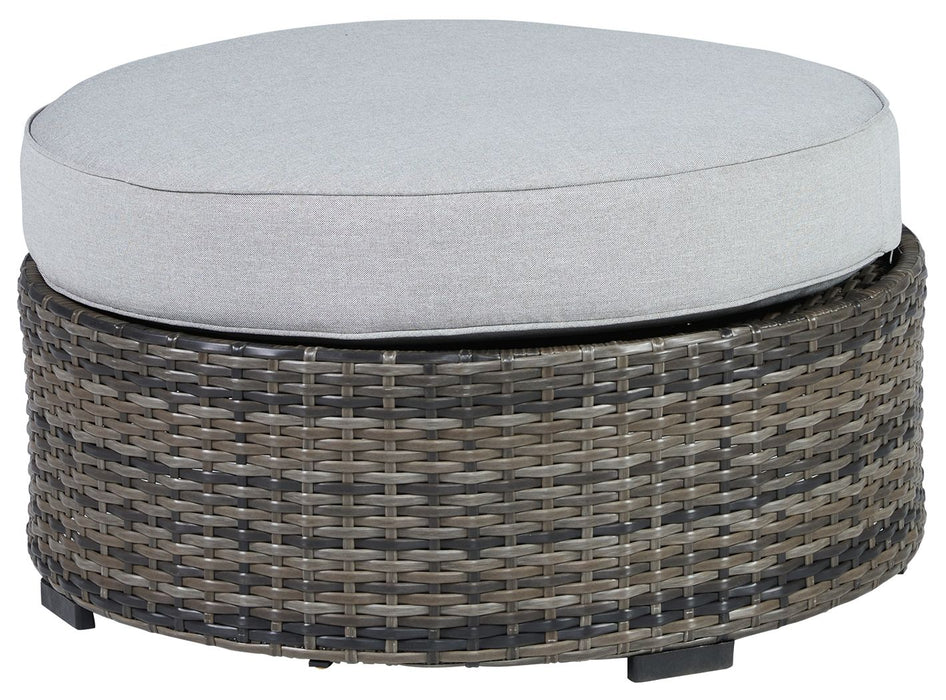 Harbor Court - Ottoman with Cushion - Gray