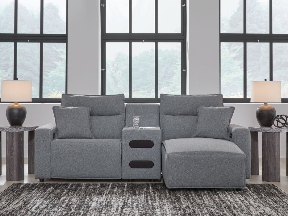ModMax II - Salt And Pepper - Reclining Sectional