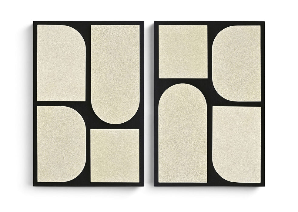 Icon - Mango Wood 2 Piece Wall Art