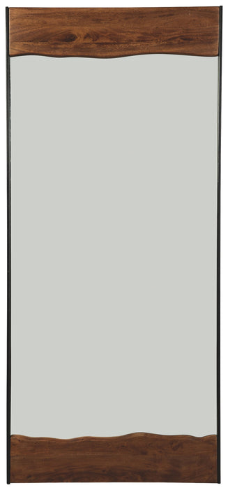 Panchali - Floor Mirror - Brown / Black