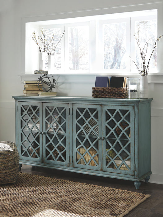 Mirimyn - Accent Cabinet - Vintage Finish - Antique Teal