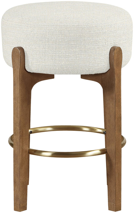 Torino - Backless Counter Stool With Brushed Brown Base (Set of 2)