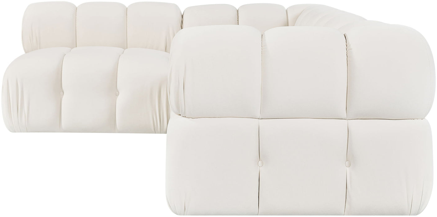 Orin - Fabric Velvet 4 Piece Modular Sectional