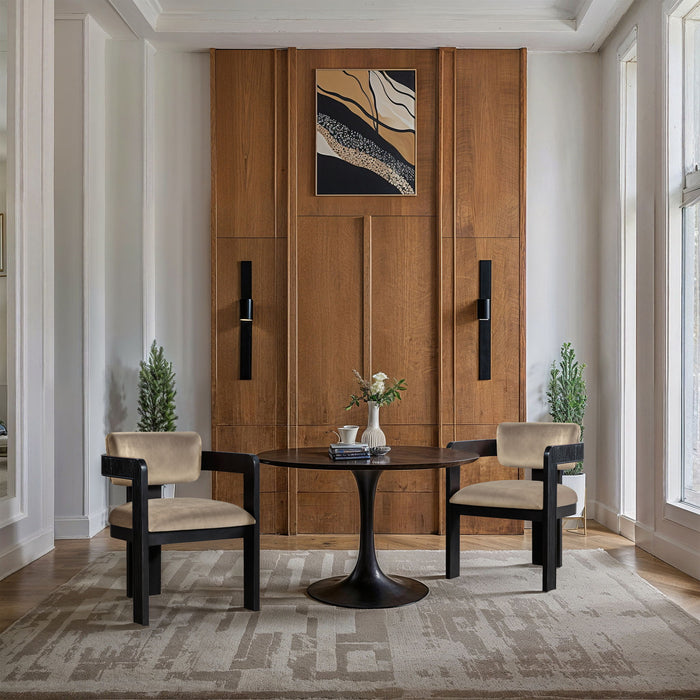 Sacha - Velvet Dining Chair With Black Base (Set of 2)