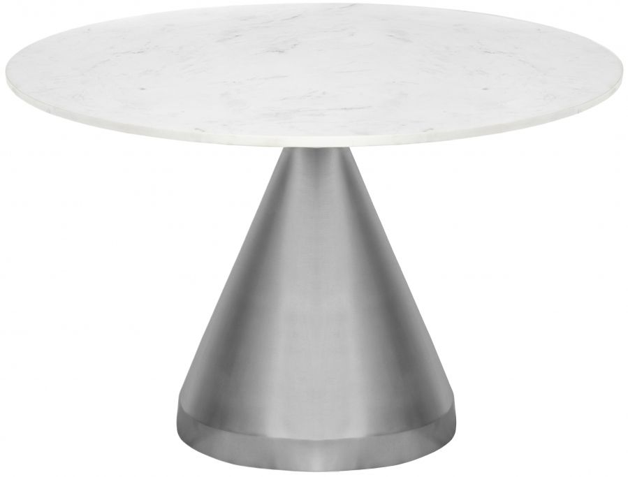 Emery - Marble/Stone Dining Table - White
