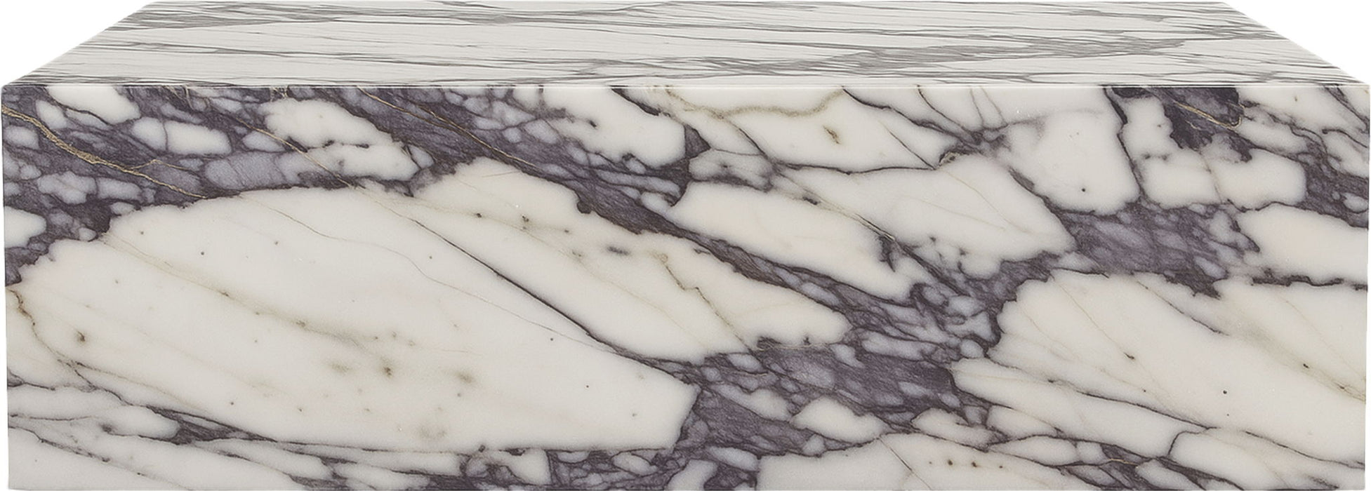 Bolzano - Marble Coffee Table - White / Gray