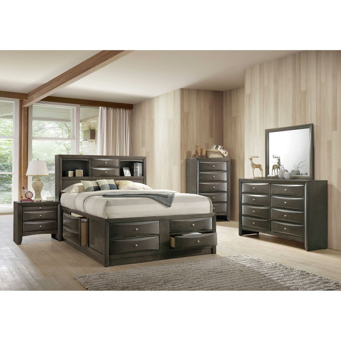 Emily - Storage Bed - Weathered Gray