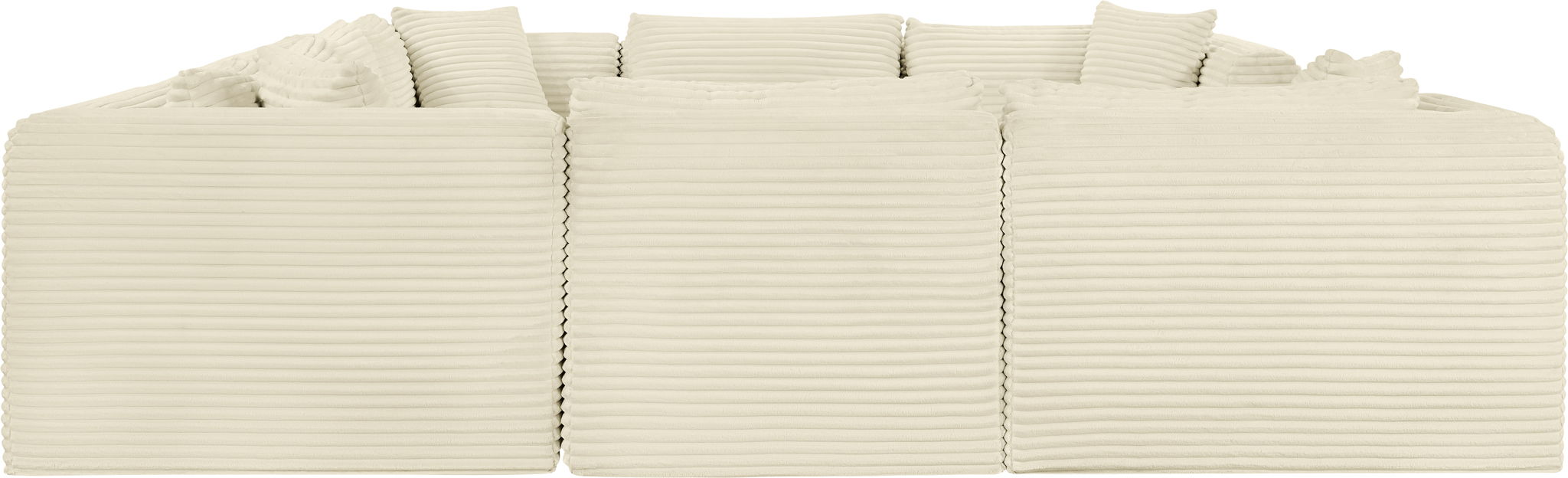 Shaggy - 8 Piece Modular U-Shaped Sectional