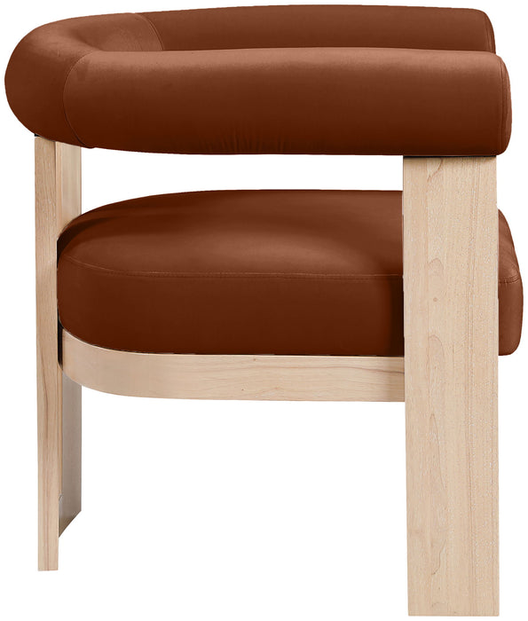 Arienzo - Performance Fabric Upholstered Accent Chair - Natural Base