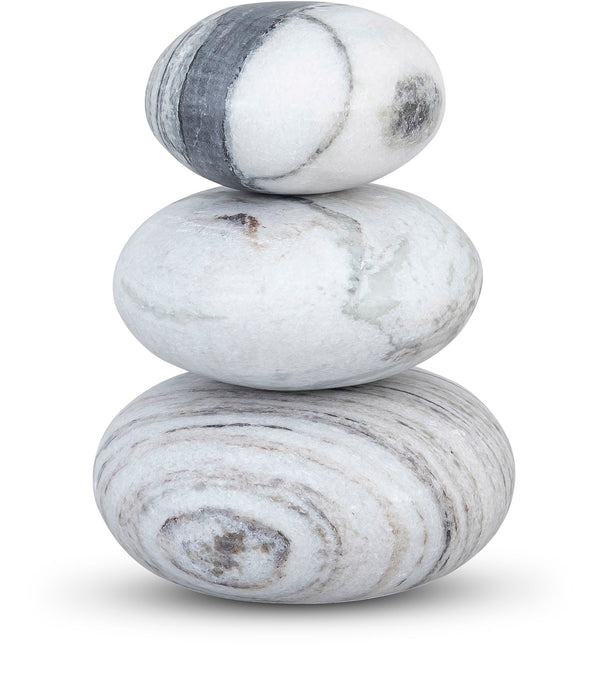Pumpkin - 3 Piece Marble Decorative Object - Panda