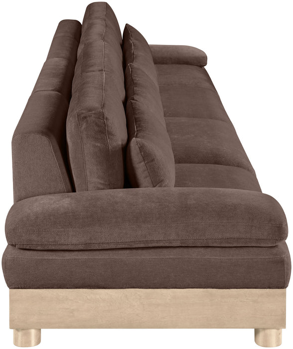 Turin - Chenille Fabric Upholstered Modular Sectional - Brown
