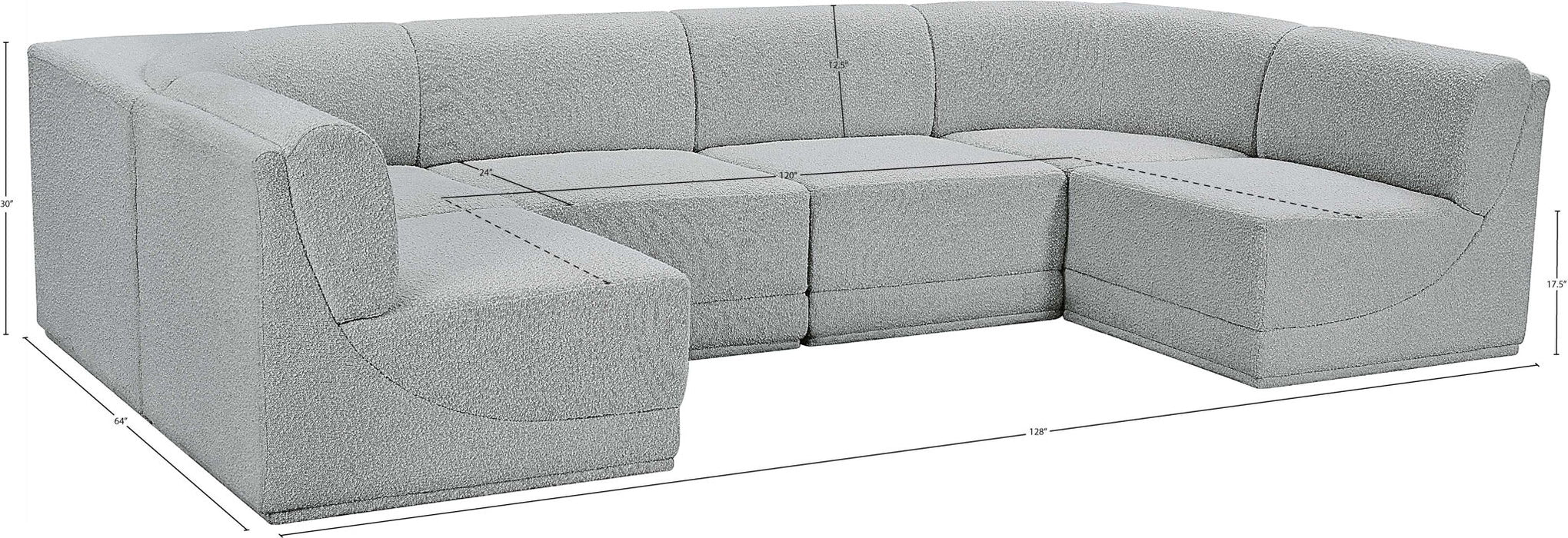 Ollie - 6 Piece Modular Sectional