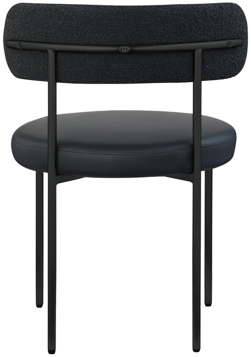 Beacon - Faux Leather Dining Chair With Black Legs (Set of 2)
