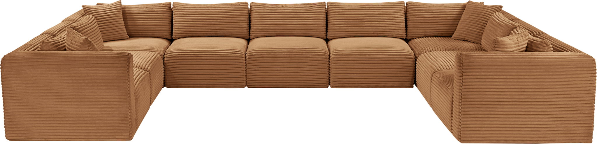 Shaggy - 9 Piece Modular U-Shaped Sectional