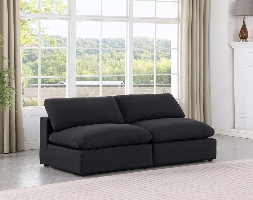 Comfy - Linen Modular Armless Sofa 2 Seats