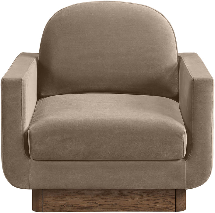 Diviento - Velvet Performance Fabric Upholstered Accent Chair