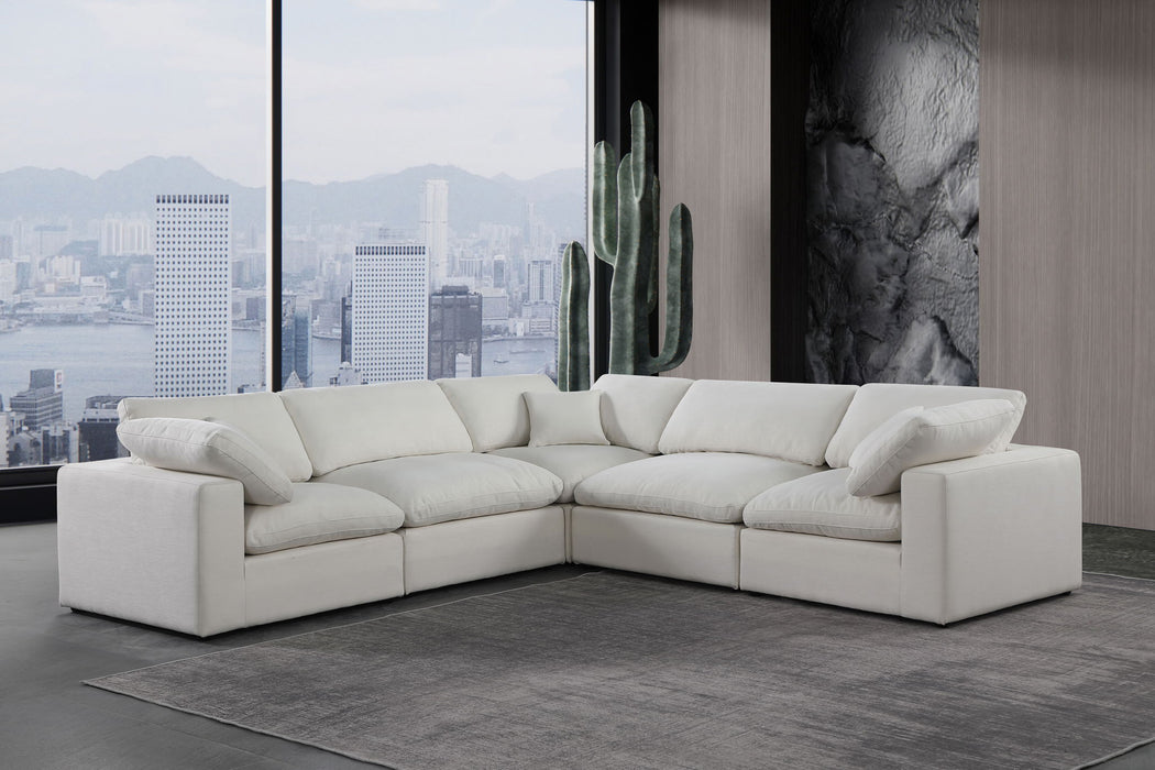 Comfy - 5 Piece Linen Modular Corner Sectional