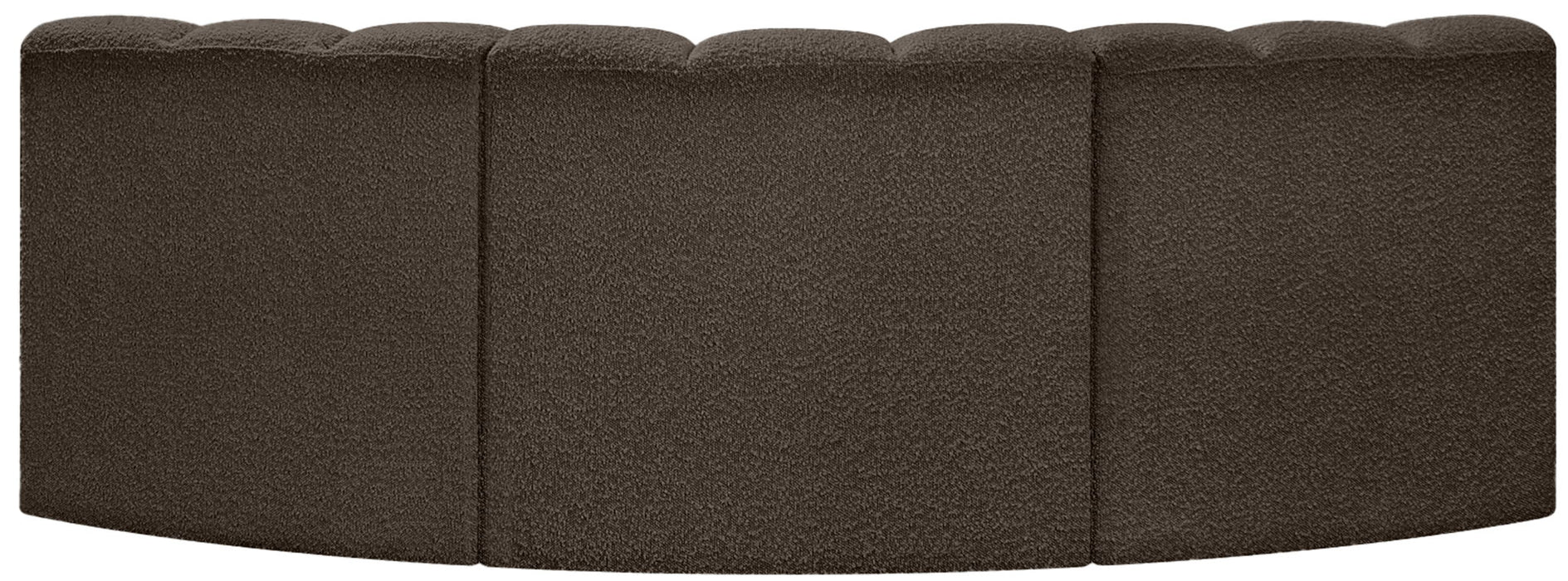 Arc - Boucle Fabric 3 Piece Modular Corner Sofa