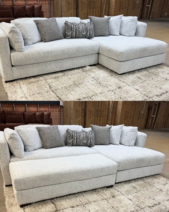 Shay Artic - Sectional with Ottoman