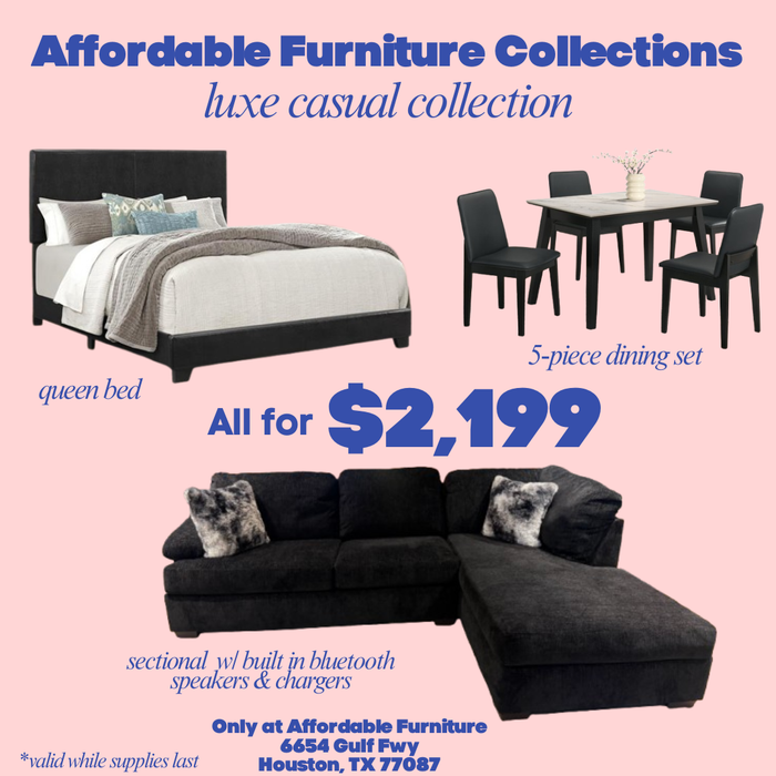 Affordable Furniture Collections - Luxe Casual