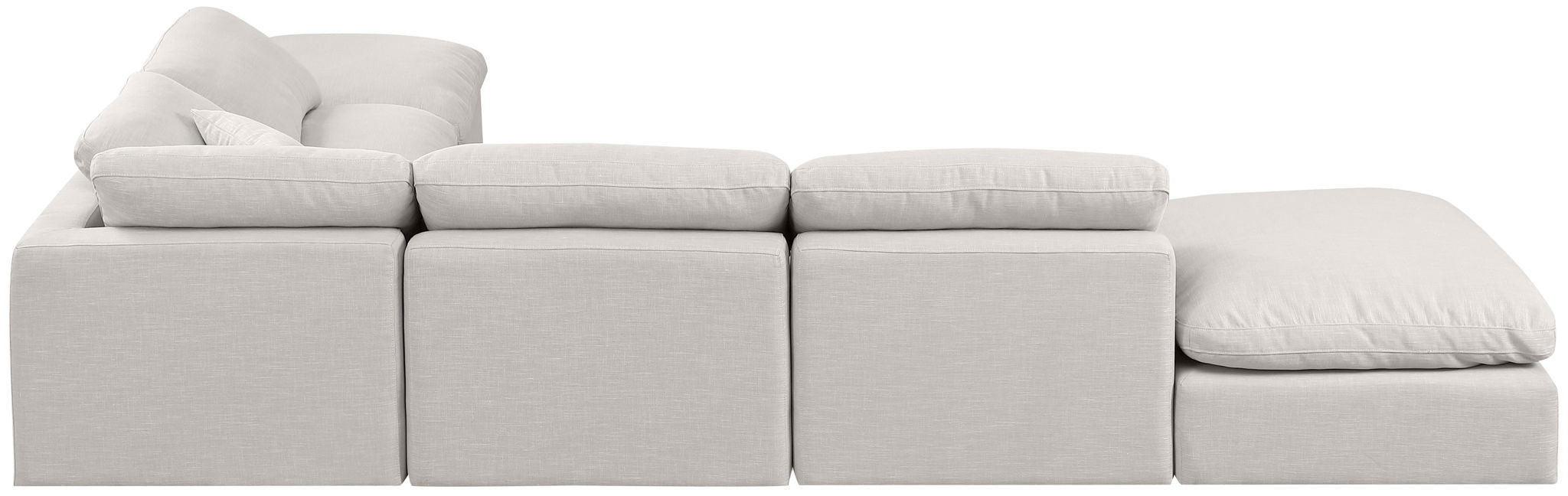 Indulge - Linen 6 Piece Modular Armless Sectional