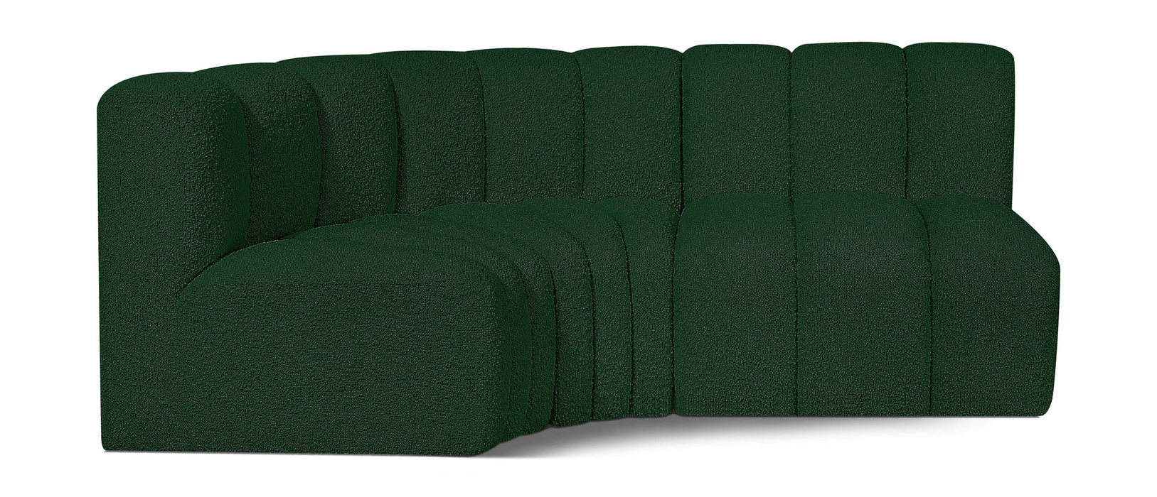 Arc - Boucle Fabric 3 Piece Sofa