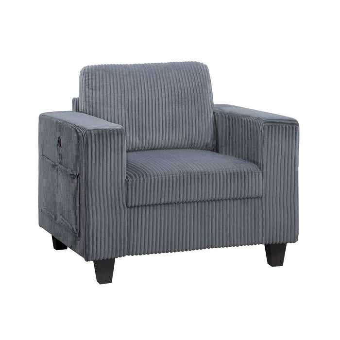 Walterboro - Chair With Storage Pouches And Charging Ports
