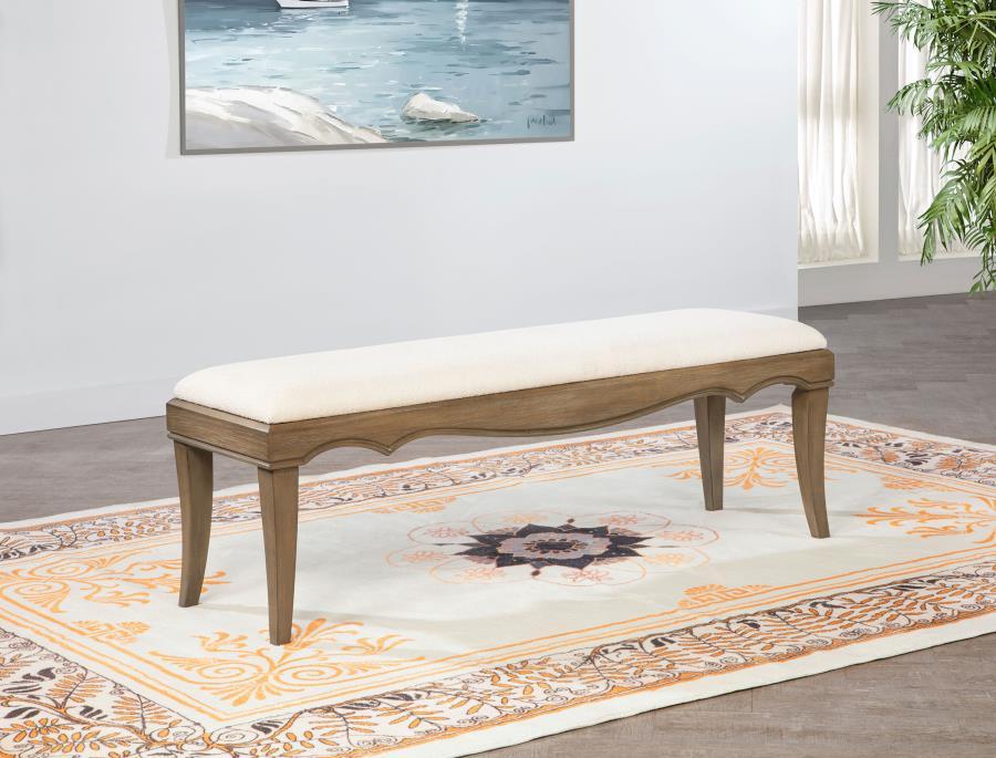 Revello - Upholstered Bench - Washed Mango