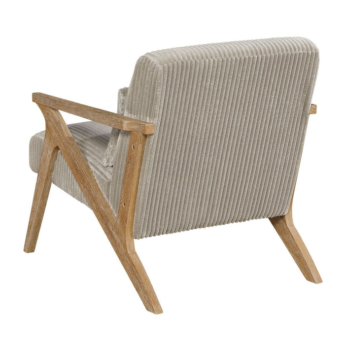Chevron - Accent Chair - Taupe