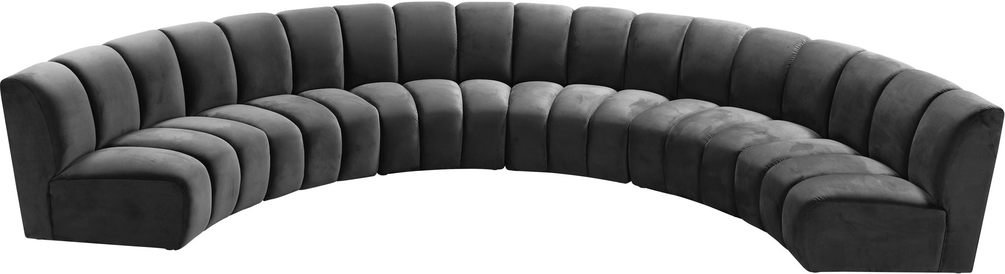 Infinity - 6 Piece Velvet Modular Sectional