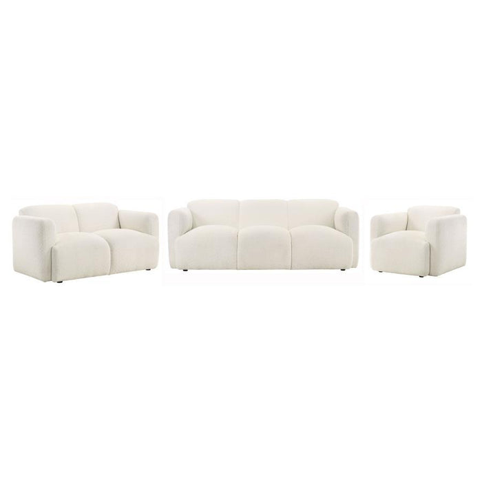 Dorset - Upholstered Round Track Arm Sofa Set