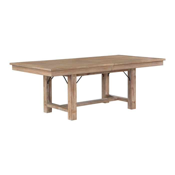 Aberdeen - 5 Piece Dining Room Set (Table & 4 Side Chairs) - Beige / Oak