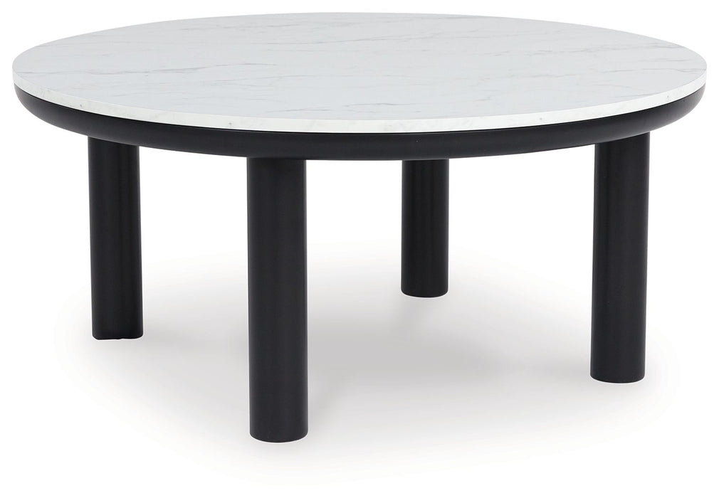 Xandrum - Occasional Table Set (Set of 3) - Black / White