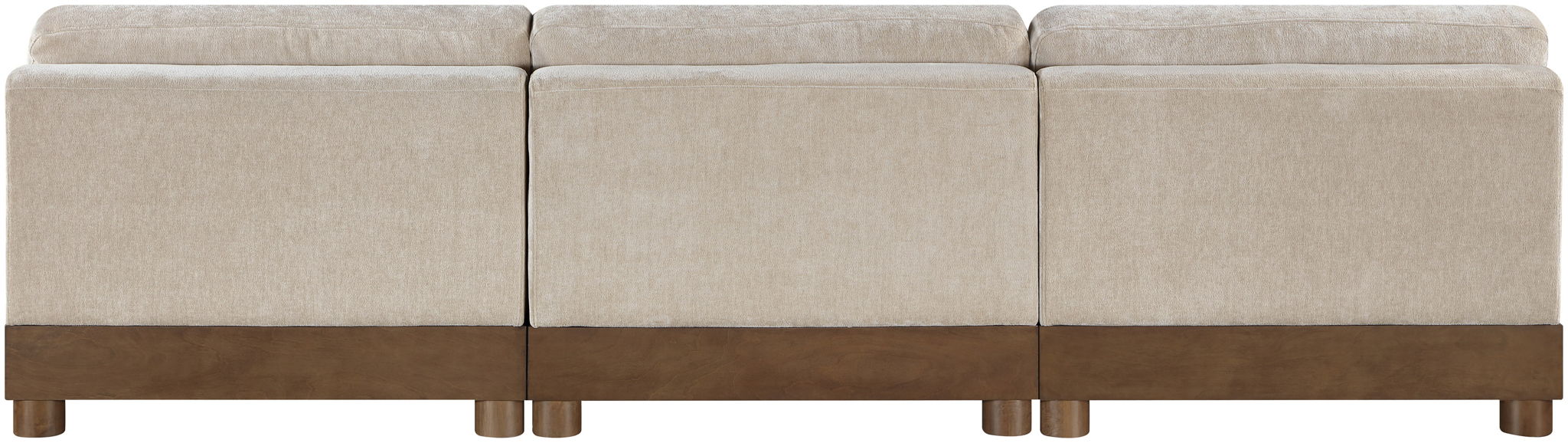 Turin - Chenille Fabric Upholstered Modular Sectional - Taupe