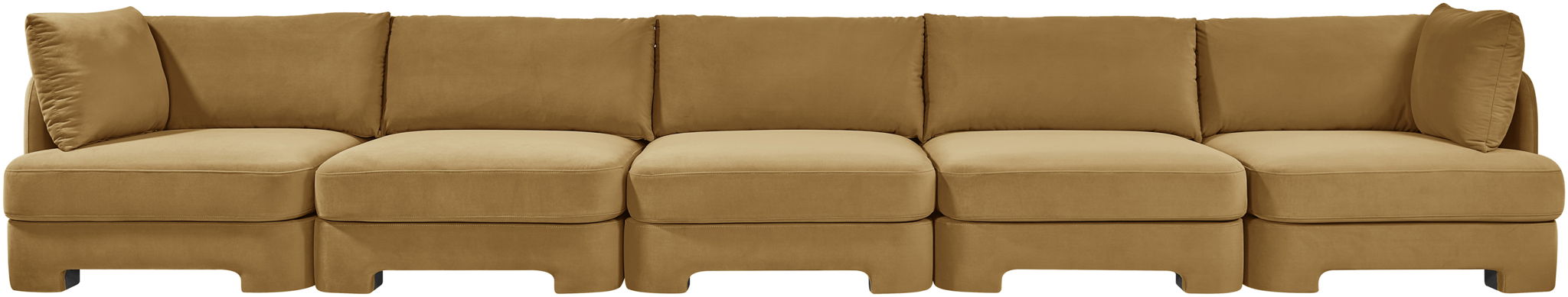 Hammond - Velvet Performance Fabric Upholstered 5 Piece Sofa